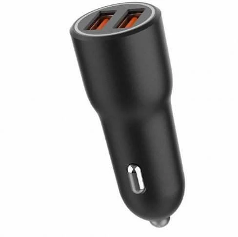 Gembird TA-UC-A2QC36-CAR-01 2x USB QC3.0 36W juoda