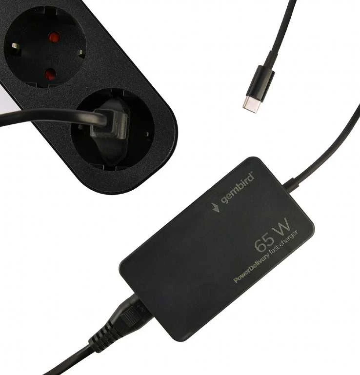 Gembird 65W | Maitinimo tiekimas | GaN | USB-C