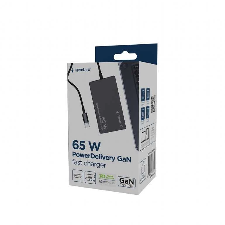 Gembird 65W | Maitinimo tiekimas | GaN | USB-C