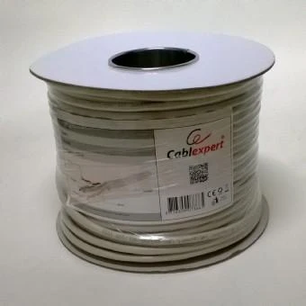 GEMBIRD FPC-6004-L/100 Gembird FTP folija ekranuotas suvytas kabelis, kat. 6, 7 0,18mm, CCA, 100m, pilka