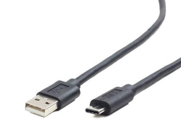 GEMBIRD CC-USB2-AMCM-1M USB 2.0 AM į Type-C kabelis AM/CM 1m juodas