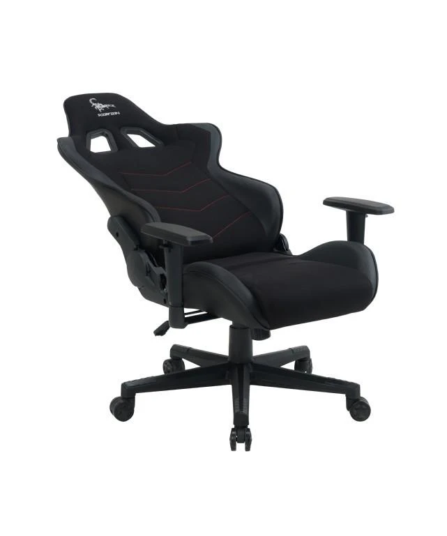 GEMBIRD Gaming chair SCORPION juodas mesh juodas skin
