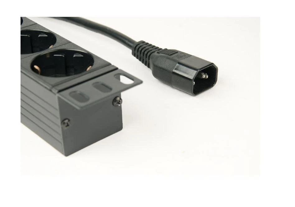 GEMBIRD PDU 8x Schuko 1U 10A 3m C14 Plug