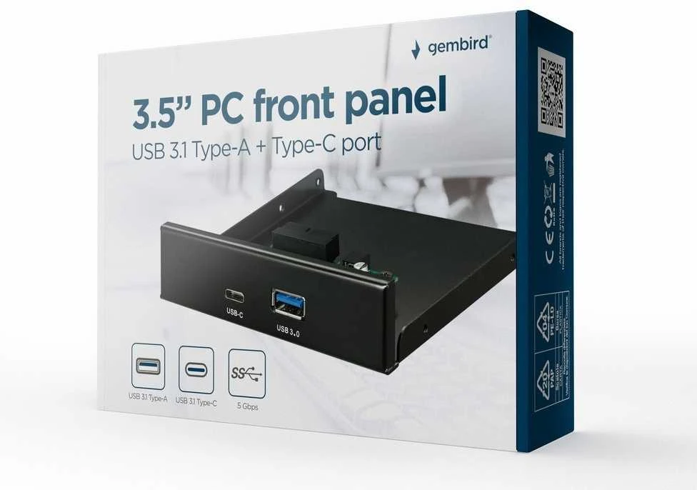 Gembird Gigabyte Gembras 3.5\ 'USB 3.1 C priekinis skydelis