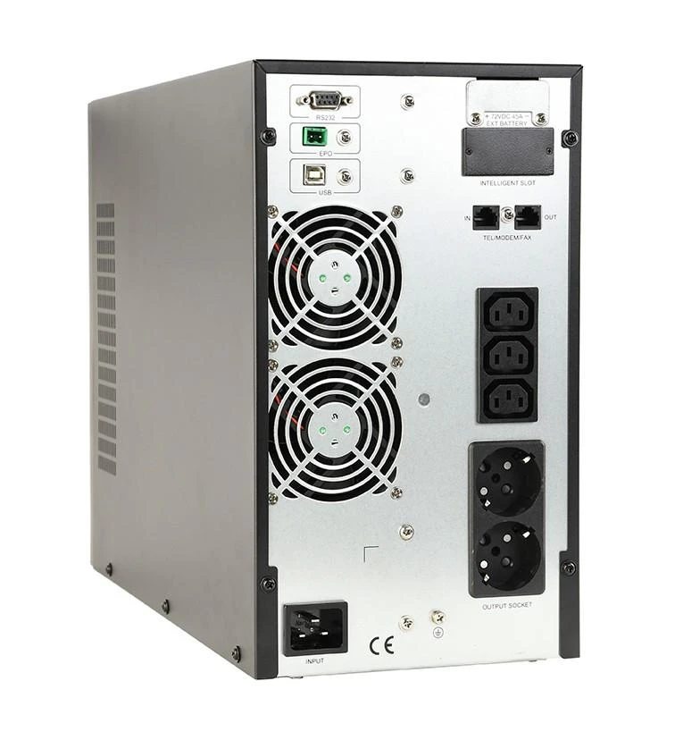 Gembird ENERGENIE Online UPS 3000VA 2x Schuko + 3x IEC lizdas LCD ekranas