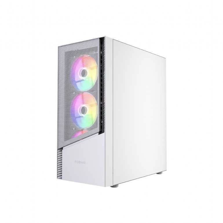 GEMBIRD kompiuterio dėklas Fornax 4300W ATX - ARGB Backlight Baltas