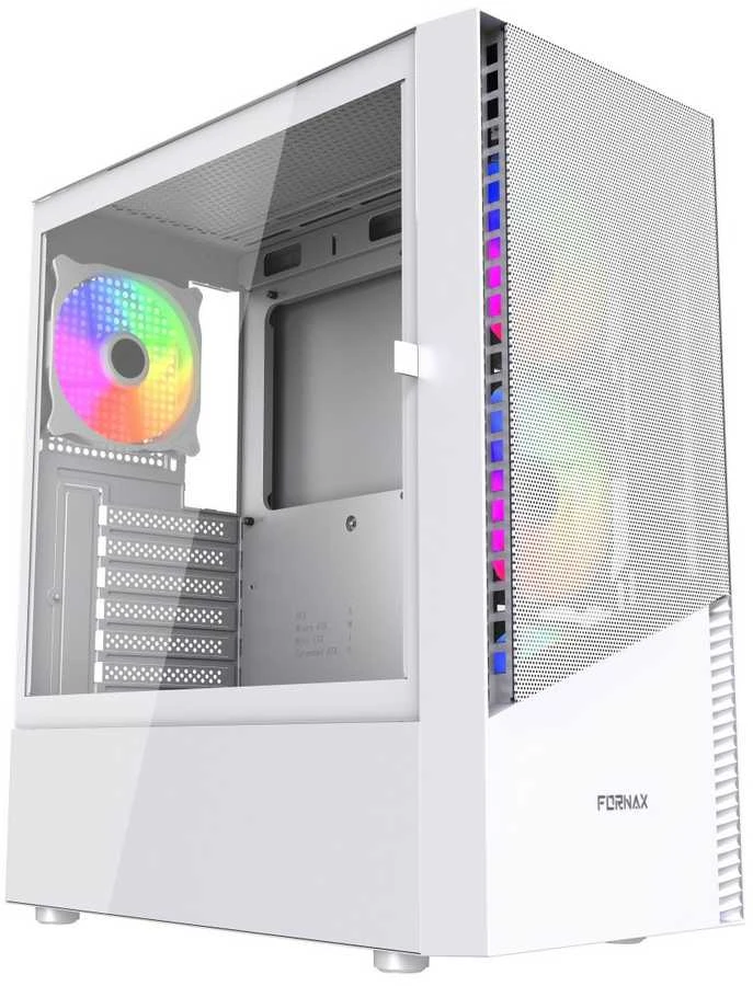 GEMBIRD kompiuterio dėklas Fornax 4300W ATX - ARGB Backlight Baltas