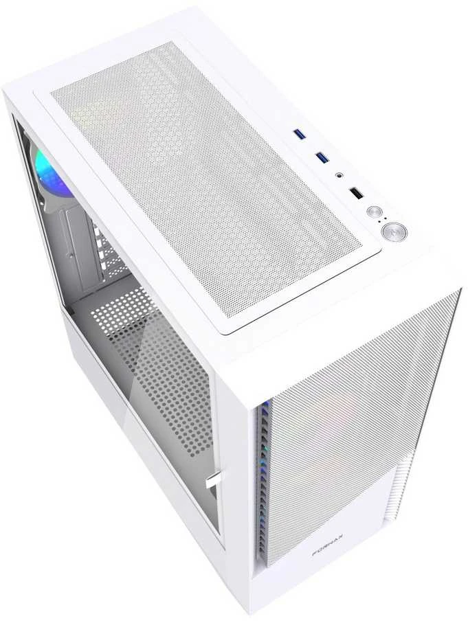 GEMBIRD kompiuterio dėklas Fornax 4300W ATX - ARGB Backlight Baltas
