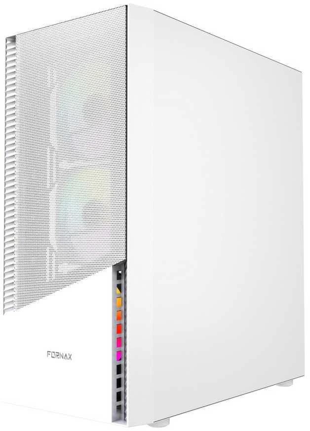 GEMBIRD kompiuterio dėklas Fornax 4300W ATX - ARGB Backlight Baltas