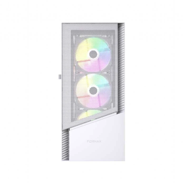 GEMBIRD kompiuterio dėklas Fornax 4300W ATX - ARGB Backlight Baltas