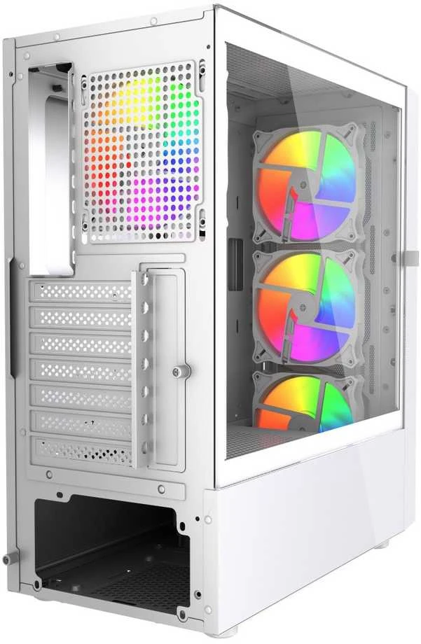 GEMBIRD kompiuterio dėklas Fornax 4300W ATX - ARGB Backlight Baltas