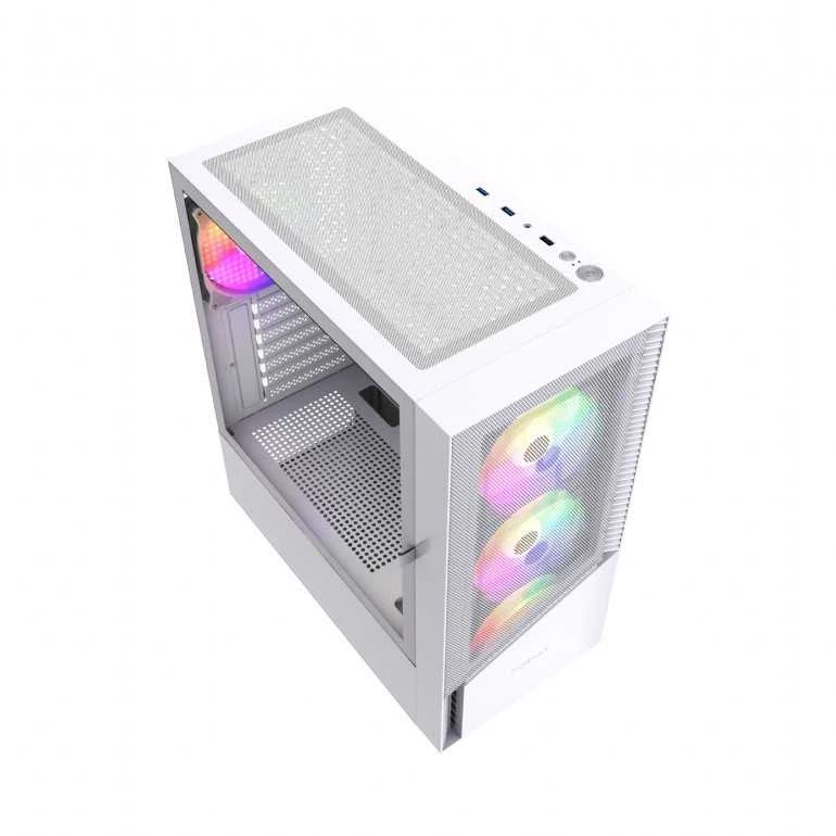 GEMBIRD kompiuterio dėklas Fornax 4300W ATX - ARGB Backlight Baltas
