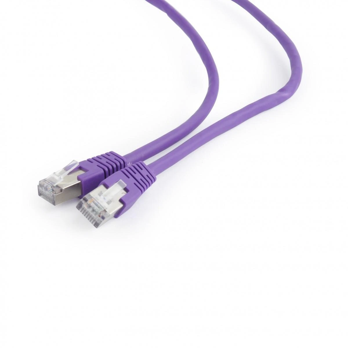 GEMBIRD kabelio pataisos laidas CAT6 ekranuotas FTP 0,5 m, violetinė