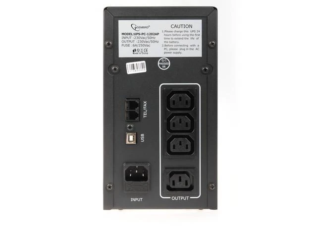 Gembird EnerGenie | UPS UPS-PC-1202AP | 1200 VA | 220 V | 220 V