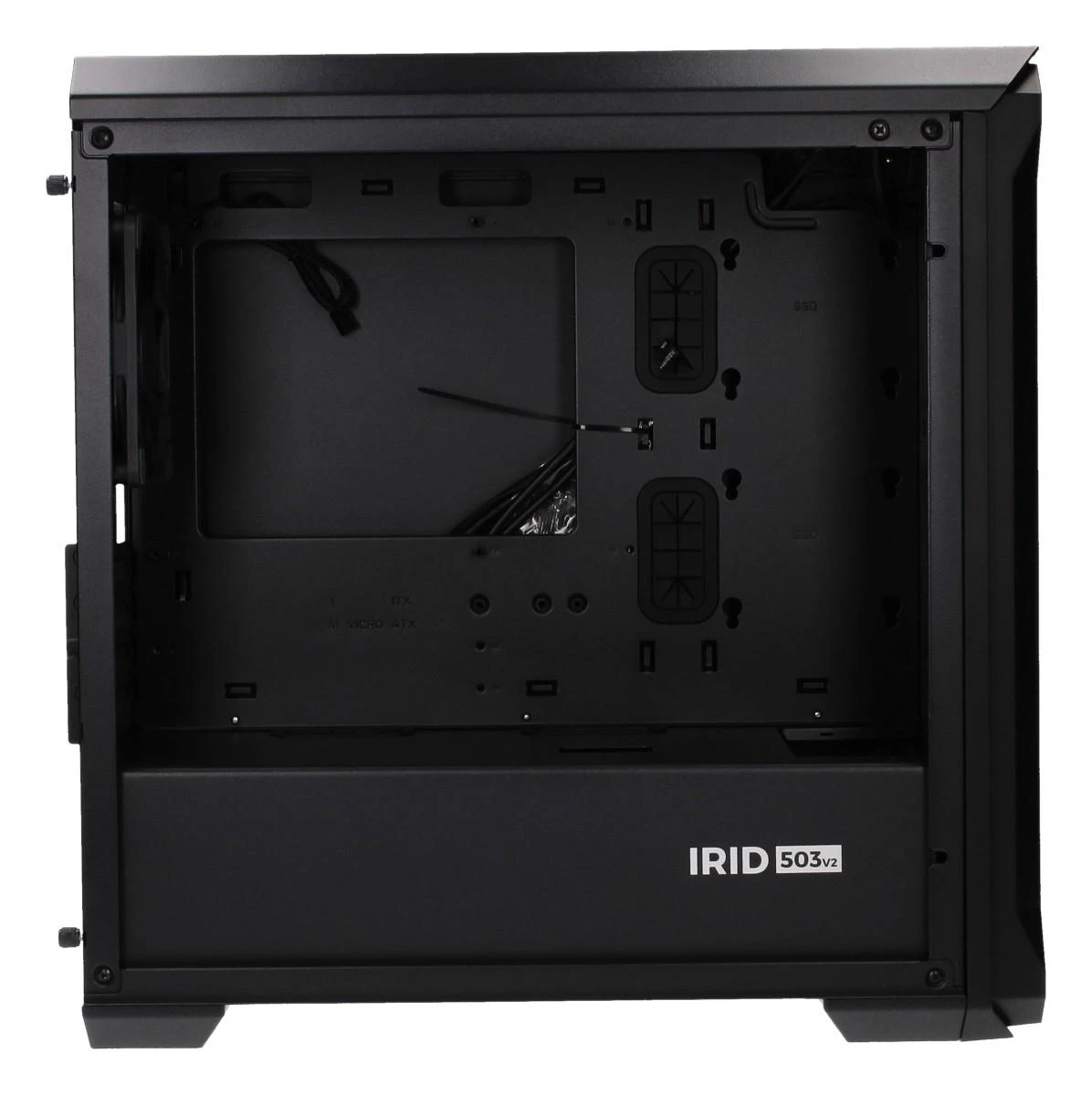 Housing NATEC Genesis Irid 503 NPC-1558 (Micro ATX, Mini ITX, juodos spalvos)