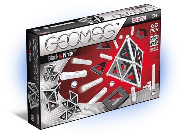 Geomag Panels Juodas&Baltas 68 pcs neodimio magnetinis žaislas 68 vnt Multi spalvos