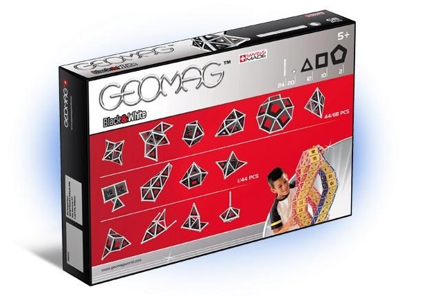 Geomag Panels Juodas&Baltas 68 pcs neodimio magnetinis žaislas 68 vnt Multi spalvos