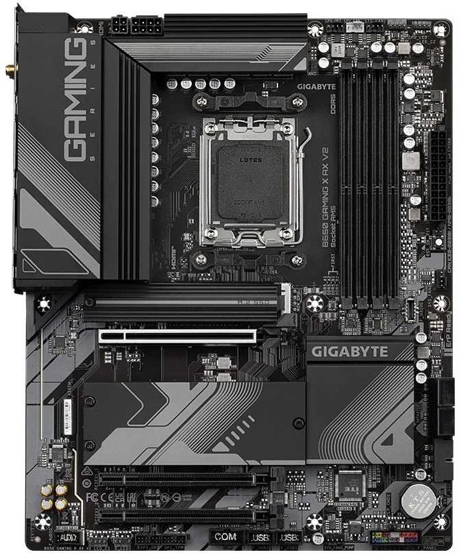 Pagrindinė plokštė GIGABYTE B650 GAMING X AX V2 AM5 4xDDR5 4xSATA 3xM.2
