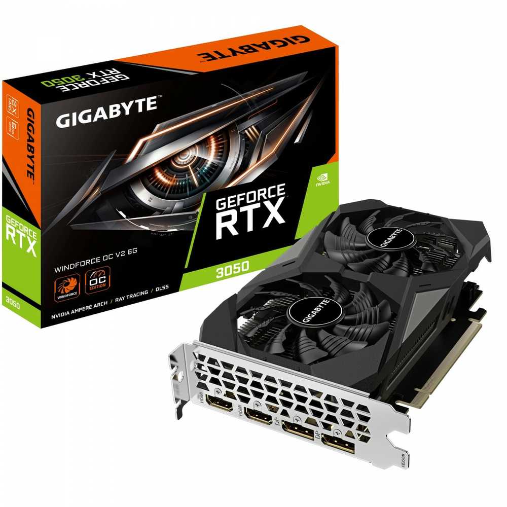 „Gigabyte GeForce RTX 3050 WindForce 6GB OC V2“ vaizdo plokštė