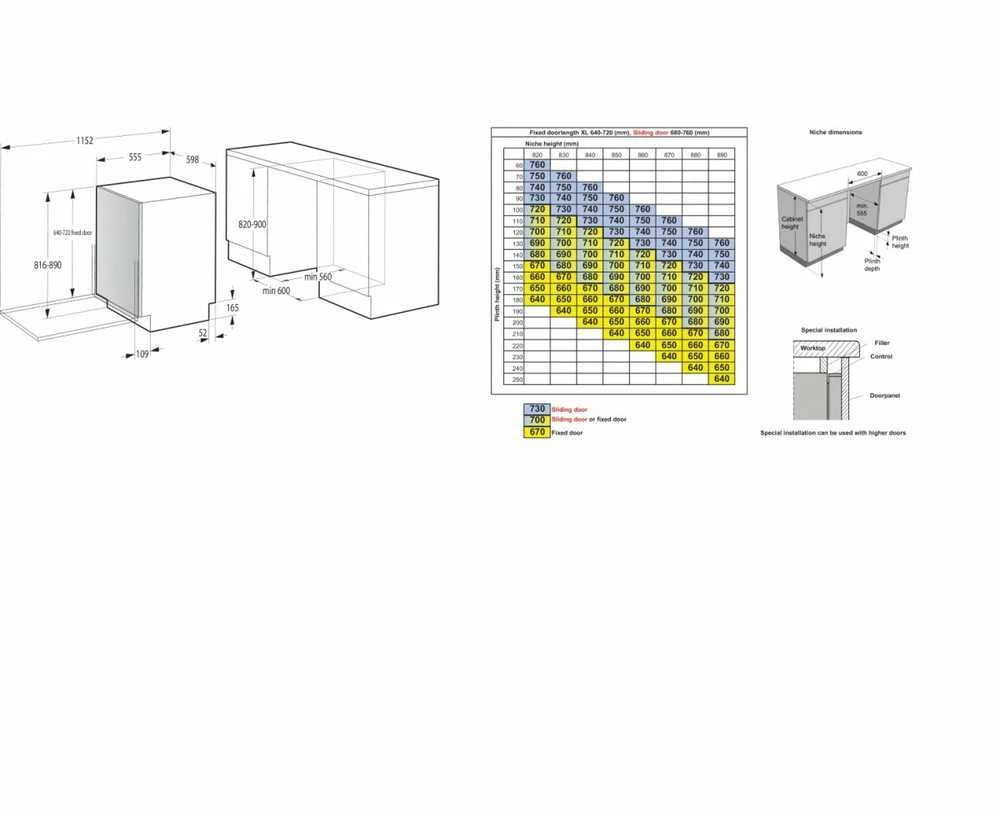 GORENJE GV663B65 built-in indaplovė for 16 place settings (Ekspozicinė prekė)