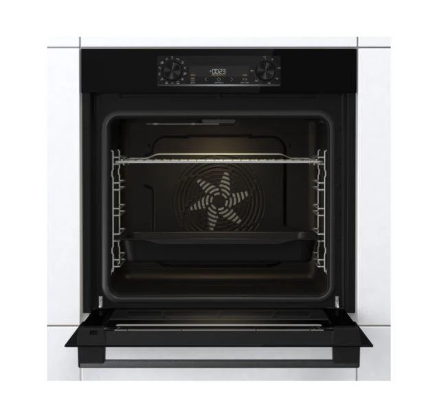 Gorenje | Orkaitė | BO6737E02BG | 77 L | Daugiafunkcis | EcoClean | Mechaninis valdymas | Konvekcija | Aukštis 59,5 cm | Plotis 59,5 cm | Juodas