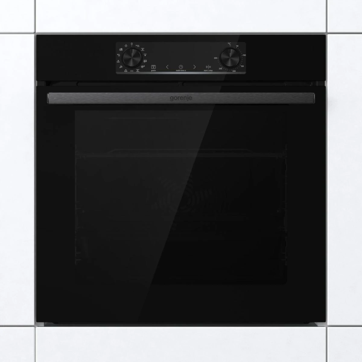 Gorenje | Orkaitė | BOS6737E13BG | 77 L | Daugiafunkcis | EcoClean | Mechaninis valdymas | Garų funkcija | Konvekcija | Aukštis 59,5 cm | Plotis 59,5 cm | Juodas