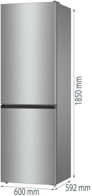 Šaldytuvas Gorenje NRK61CS2XL4 fridge-šaldiklis Freestanding 300 L C Pilkas