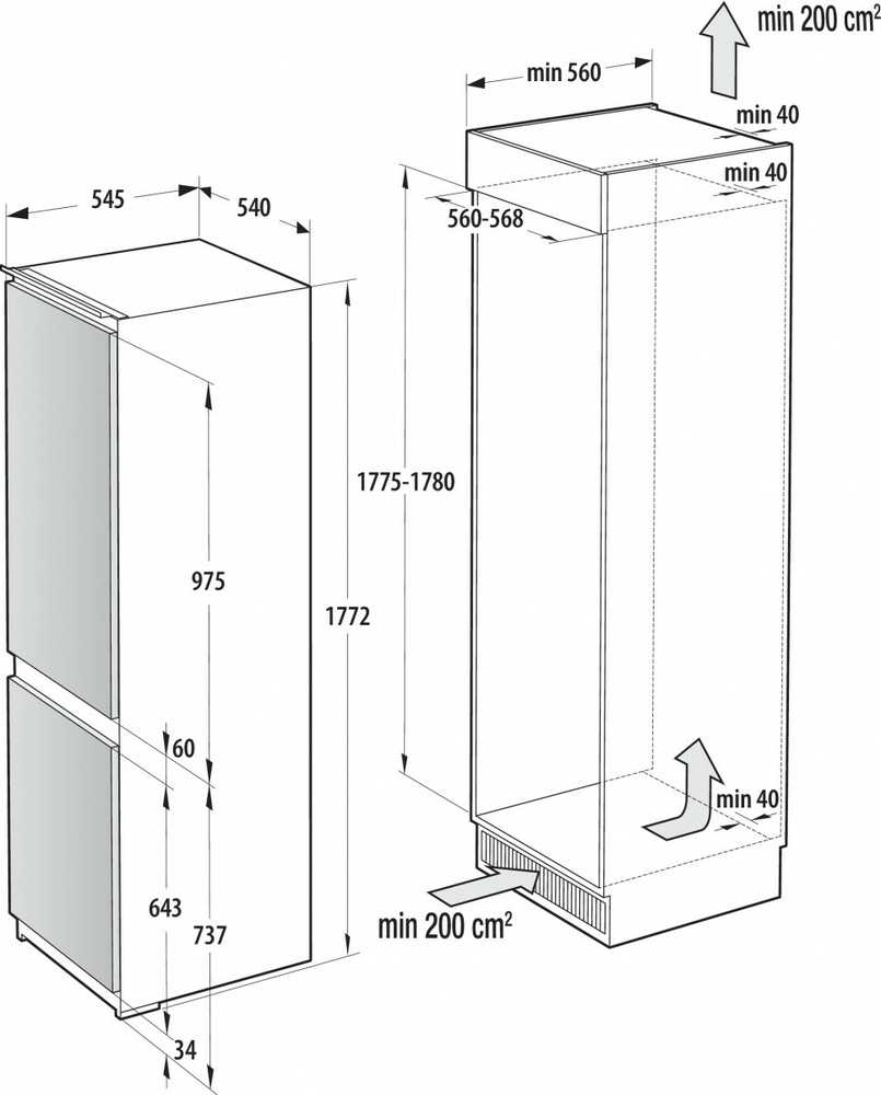 Gorenje šaldytuvas-šaldiklis NRKI517E61WF