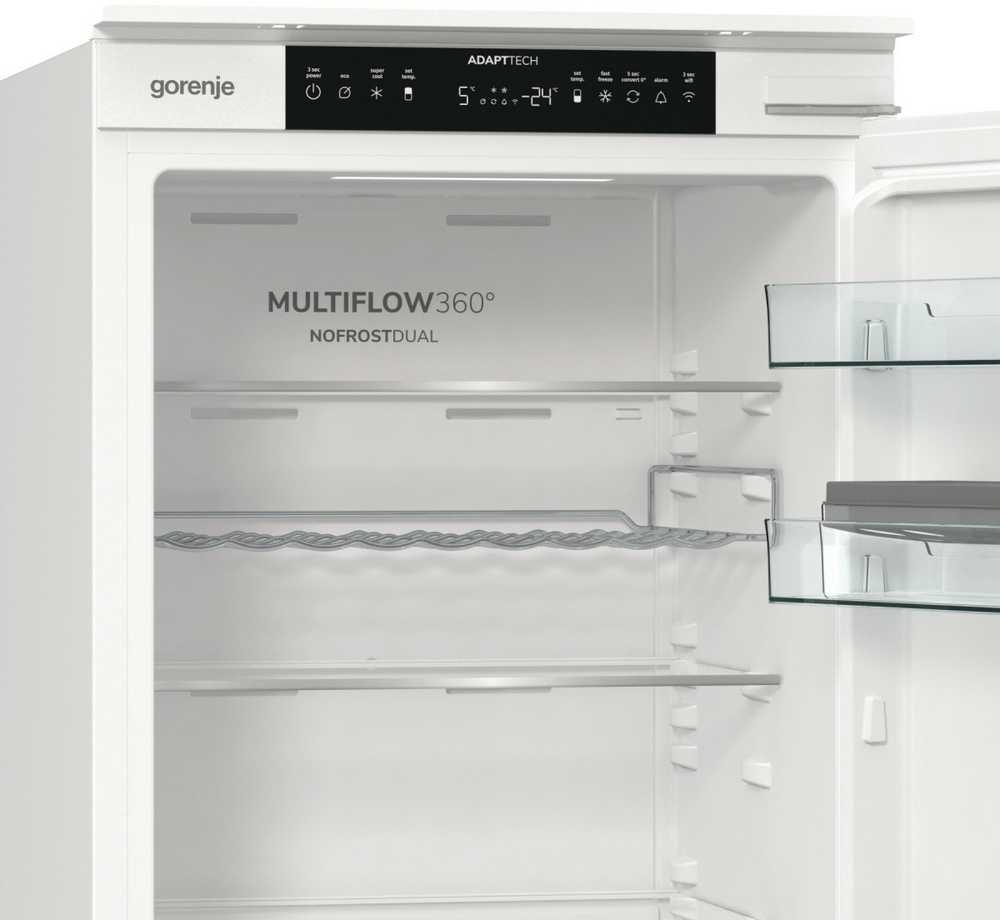 Gorenje šaldytuvas-šaldiklis NRKI517E61WF