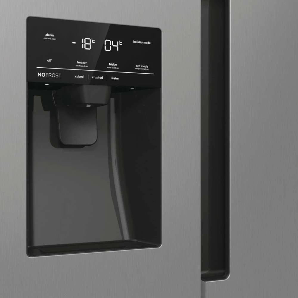 Dviduris laisvai pastatomas šaldytuvas Gorenje NRR9185ESXL, 550 l, Sidabrinis
