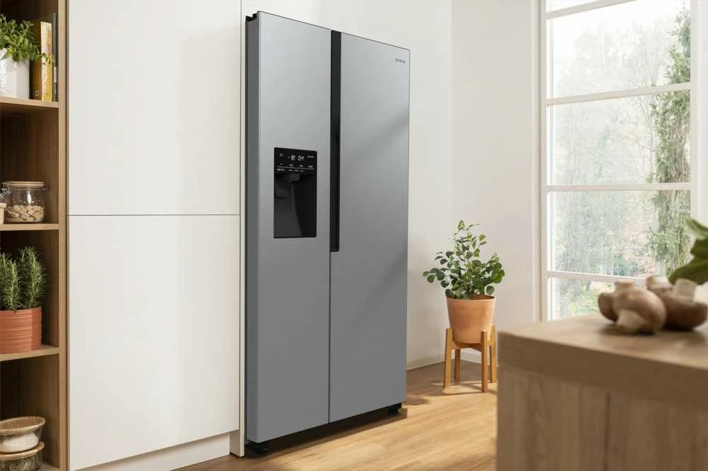 Dviduris laisvai pastatomas šaldytuvas Gorenje NRR9185ESXL, 550 l, Sidabrinis