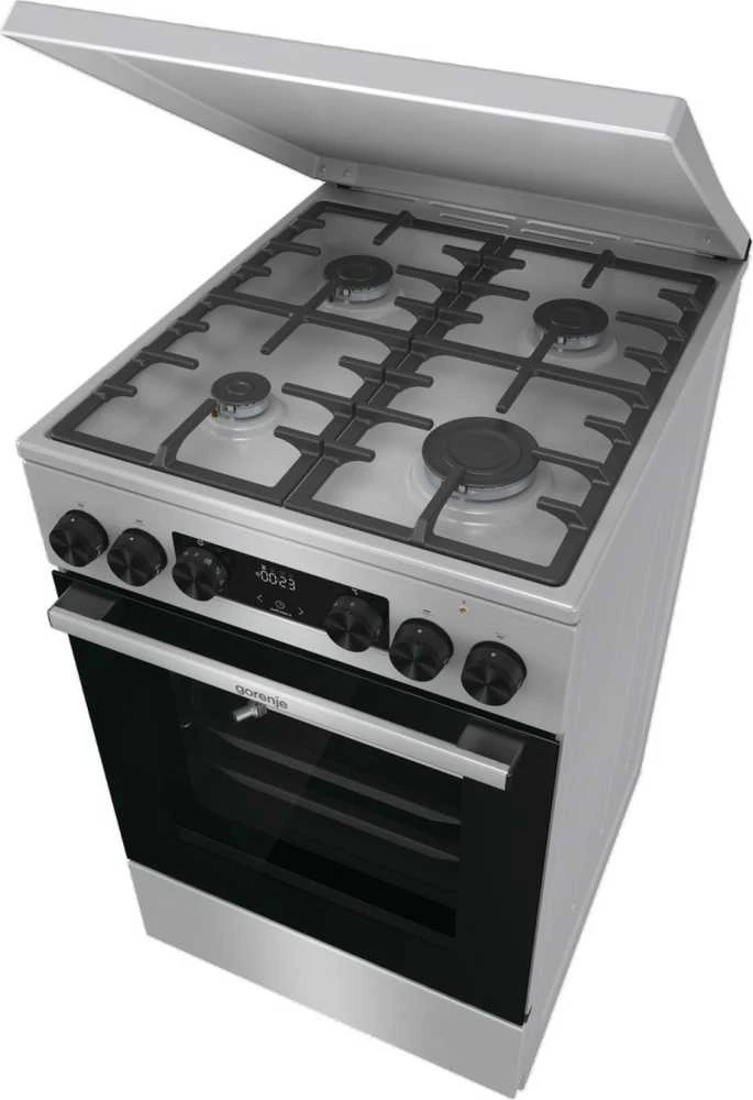 Gorenje GKS5C71XF Freestanding cooker with orkaitė Sidabrinis