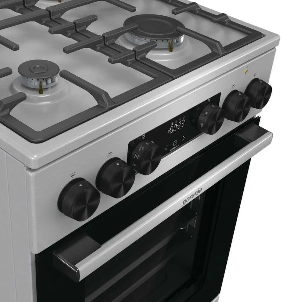 Gorenje GKS5C71XF Freestanding cooker with orkaitė Sidabrinis