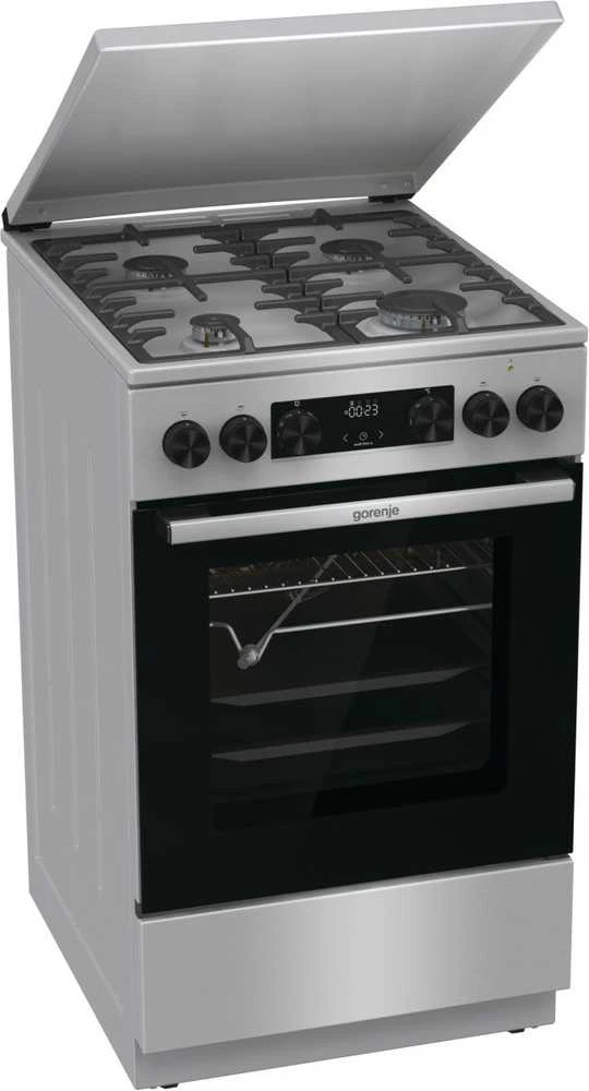 Gorenje GKS5C71XF Freestanding cooker with orkaitė Sidabrinis