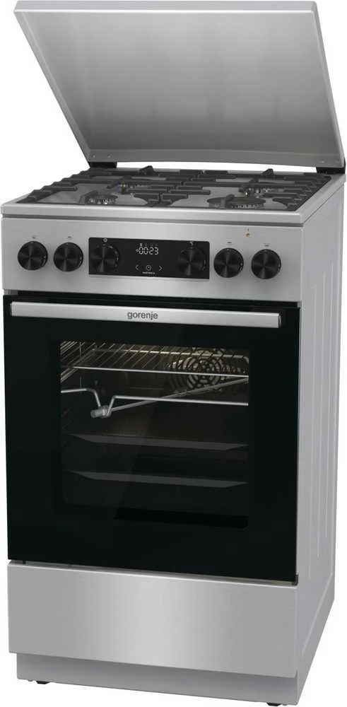 Gorenje GKS5C71XF Freestanding cooker with orkaitė Sidabrinis