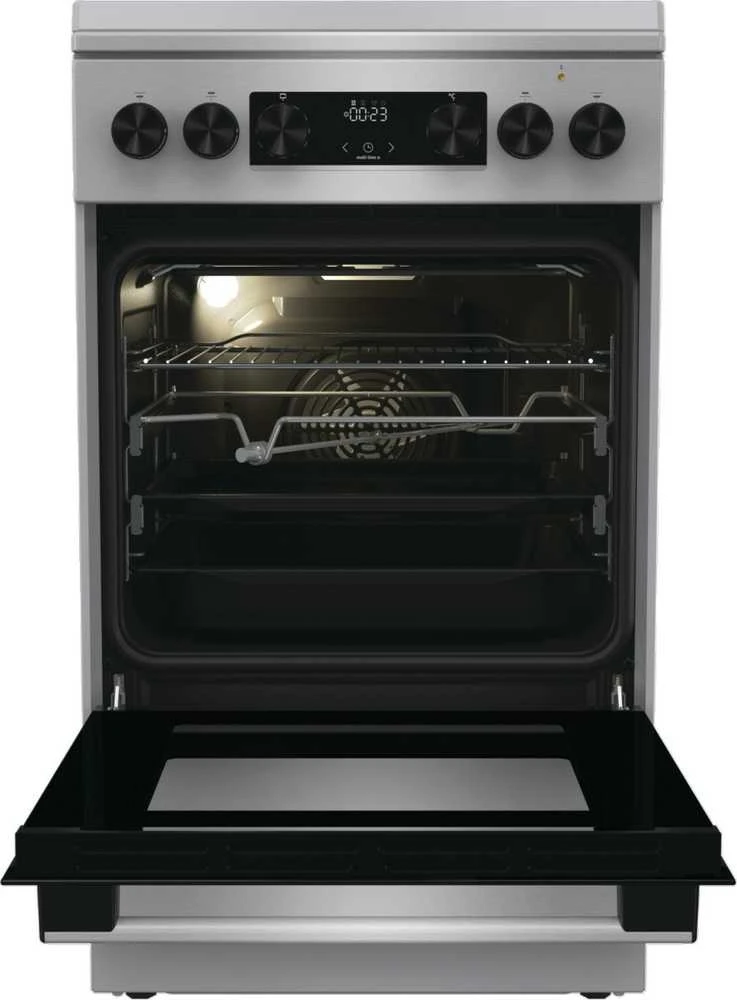 Gorenje GKS5C71XF Freestanding cooker with orkaitė Sidabrinis