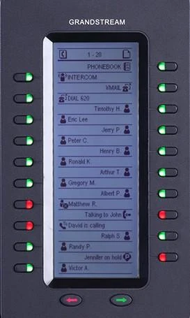 Grandstream Networks GXP2200EXT IP išplėtimo modulis Juoda 20 mygtukai