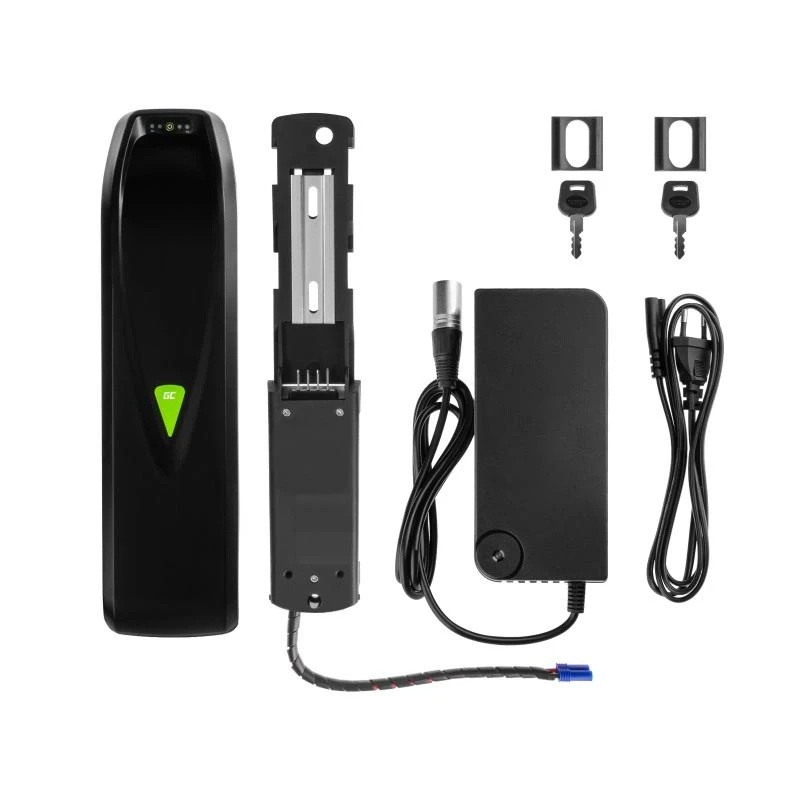 Green Cell Žalias Cell Žalias Cell E-bike akumuliatorius 48V 13Ah 624Wh Down Tube Ebike EC5 skirta Samebike SMLRO su įkrovikliu