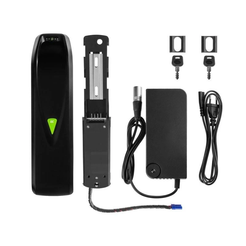 Green Cell Žalias Cell Žalias Cell E-bike akumuliatorius 48V 14.5Ah 696Wh Down Tube Ebike EC5 skirta Samebike SMLRO su įkrovikliu