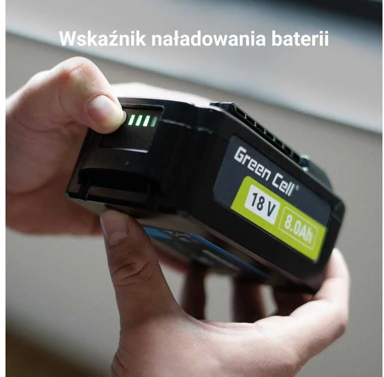 Green Cell Žalias Cell Žalias Cell baterija, skirta Bosch 18V 4Ah Power Tools Pakaitinė baterija GBA1600Z00038