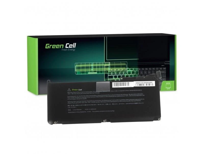 Green Cell Žalias Cell Žalias Cell akumuliatorius, skirtas Apple MacBook 13 A1342 2009-2010 / 11.1V 5200mAh