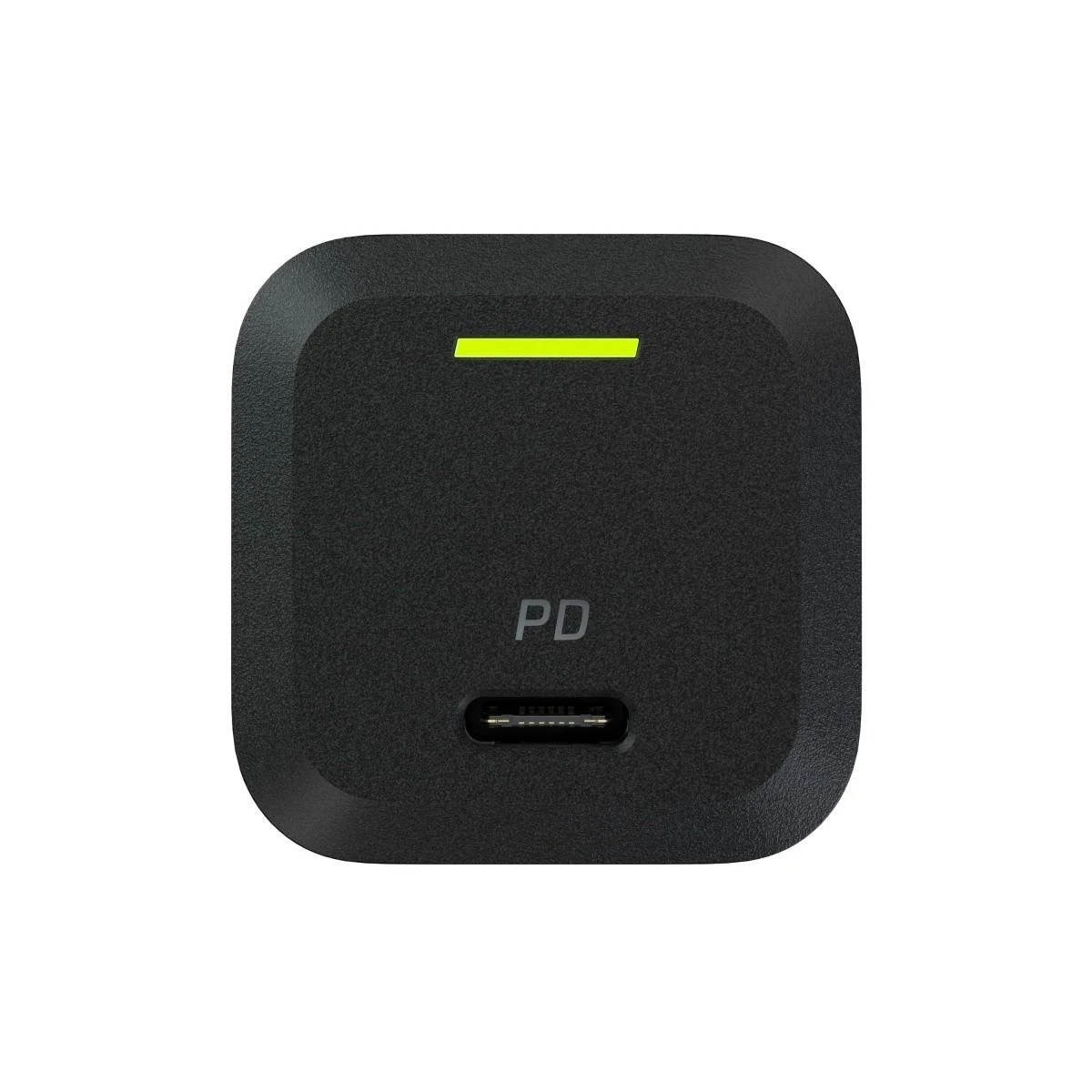 Green Cell Žalias Cell Žalias CELL Charger USB-C GaN GC PowerGaN 33W PD 3.0 QC 3.0 1x USB-C juodas
