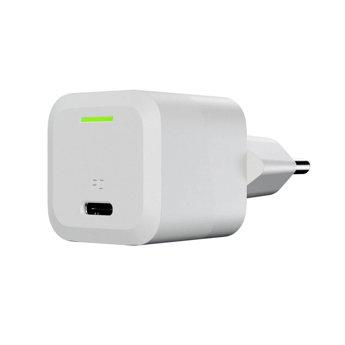 Green Cell Žalias Cell Žalias CELL Charger USB-C GaN GC PowerGaN 33W PD 3.0 QC 3.0 1x USB-C baltas