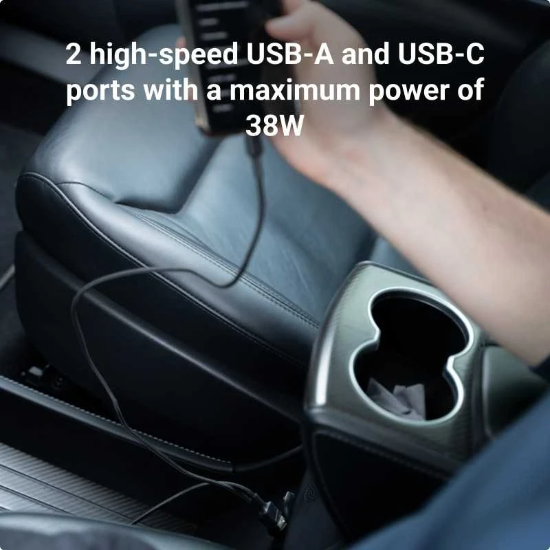 Žalias Cell Žalias Cell Autoladegerät 38W GC PowerRide Nano38 su USB-C USB-A Maitinimo tiekimas ir Ultra Charge Schnellladung