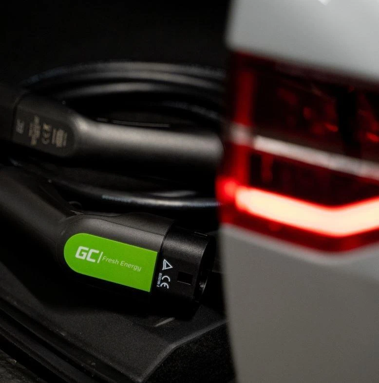 GC Type 2 EV įkrovimo laidas bagažinėje