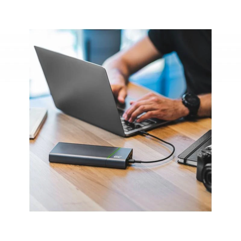 Green Cell Žalias Cell GREENCELL kabelis GC PowerStream USB-C - USB-C 200cm maitinimo tiekimas 60W 480 Mbps Ultra Charge QC 3.0