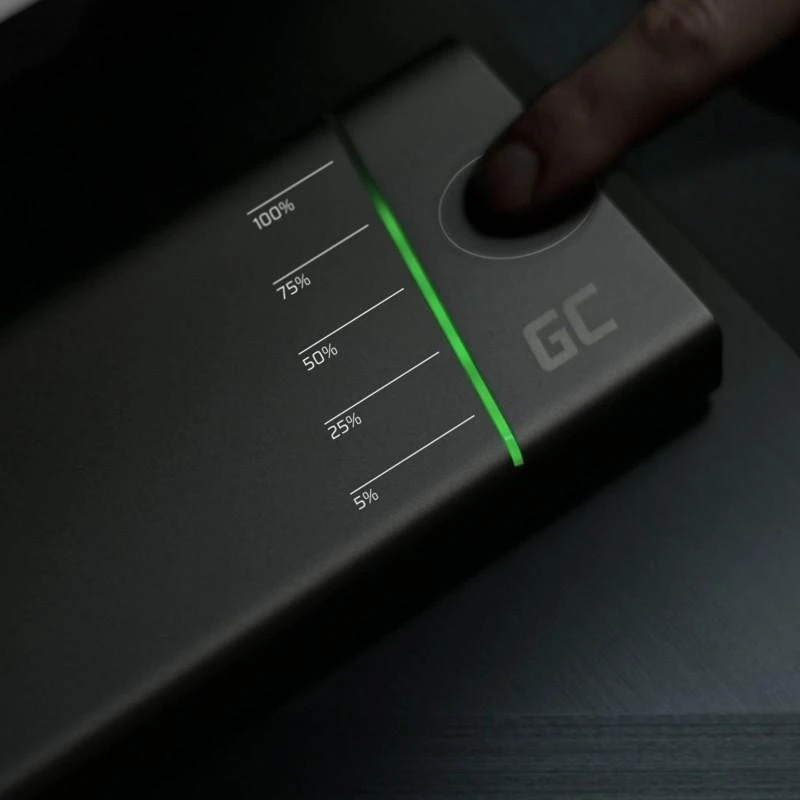 Green Cell Žalias Cell Power Bank Žalias Cell GC PowerPlay Ultra 26800mAh 128W 4 x USB