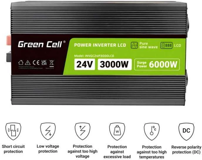 Žalias Cell KEITIKLIO MODULIS INV/24P3000/LCD-GC Žalias Cell