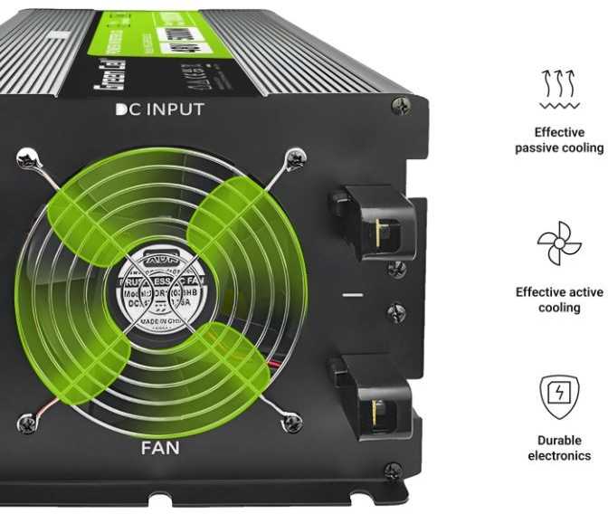 Green Cell Žalias Cell Automobilio maitinimo inverteris Žalias Cell® 12V–230V, 500W/1000W
