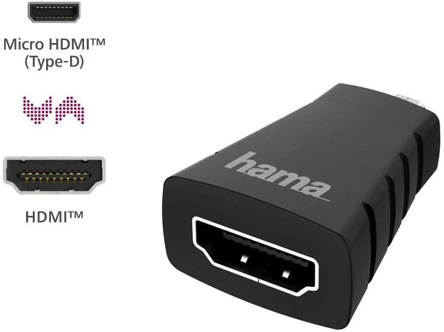 Hama HDMI į Micro HDMI adapteris su jungčių schema